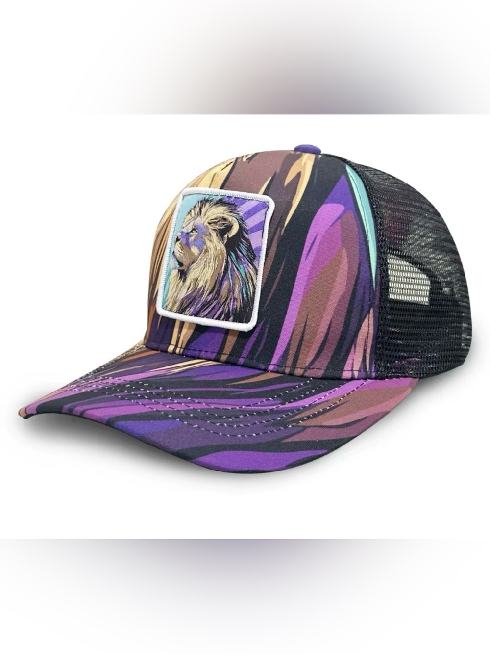 Lion ,GB Style Trucker Snapback Hat,